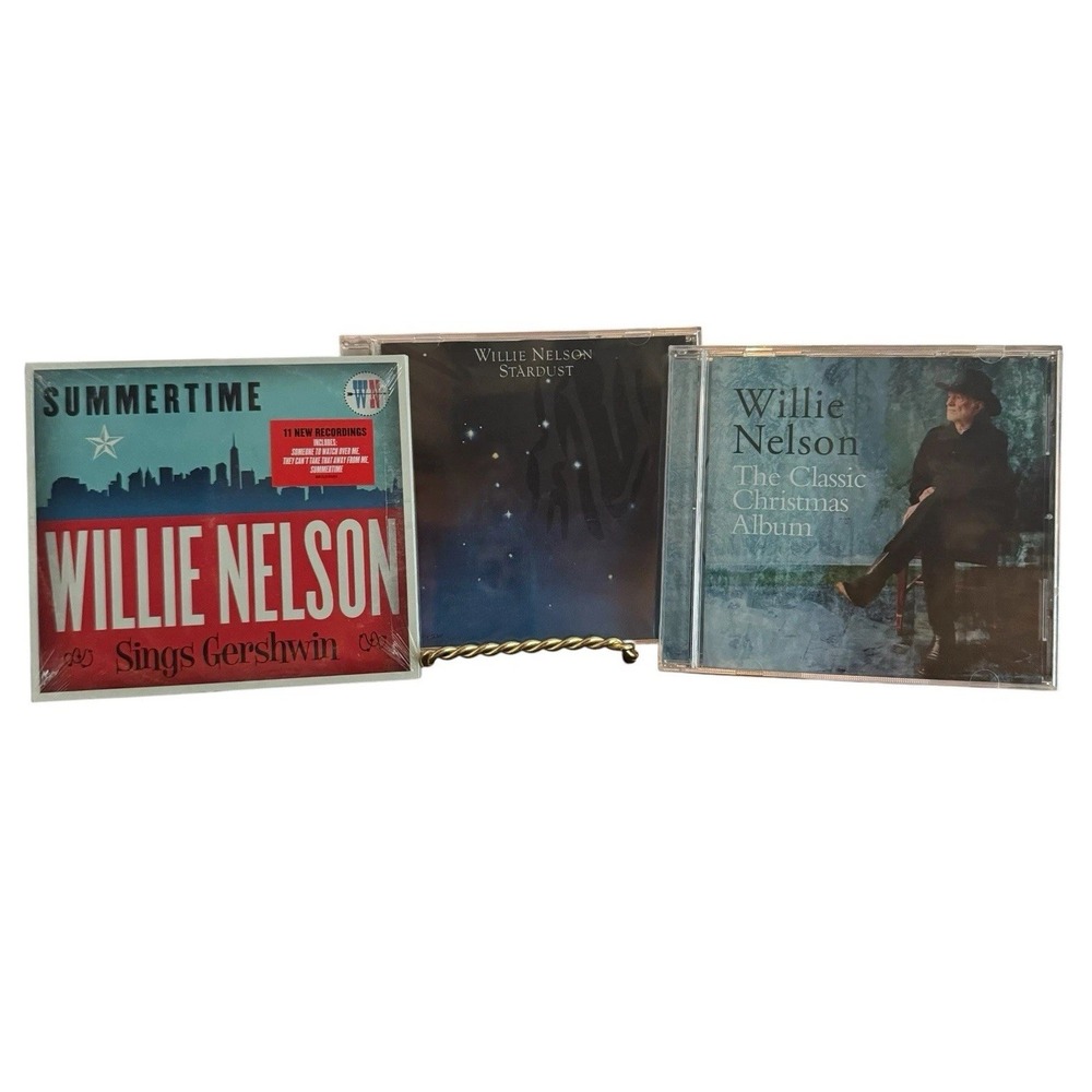 Lot Of 3 Willie Nelson CDs NEW Stardust Christmas Album Gershwin Summertime